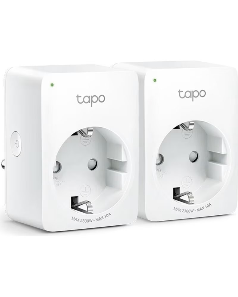 TP-LINK Enchufe inteligente wifi tapo p100 2 4ghz pack 2 unidades tp - link