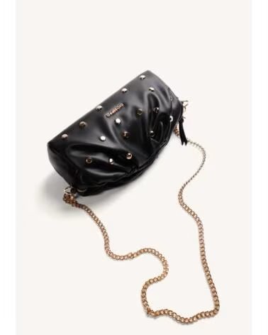 GIOSEPPO MALA DE OMBRO FEMININA COM TACHAS MODELO 80647 PRETO NEGRO