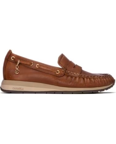 MOCASINES DE PIEL CARMELA 164235 EN COLOR CAMEL