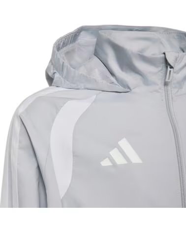 ADIDAS GIACCA CON CAPPUCCIO BAMBINO GRIGIO GRIS