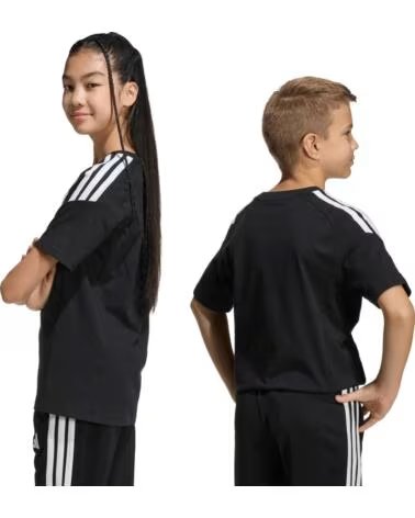 ADIDAS T-SHIRT MANICA CORTA BAMBINO NEGRO