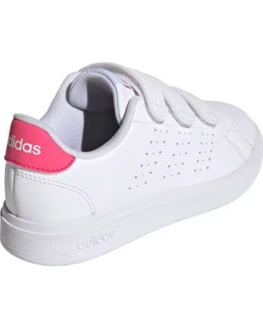 ZAPATILLAS DEPORTIVAS ADIDAS BLANCAS PARA NIÑA CON CIERRE DE VELCRO BLANCO
