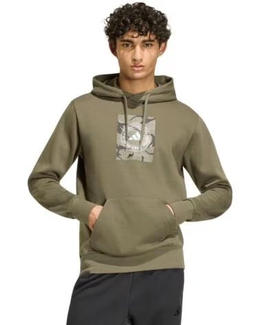 FELPA CON CAPPUCCIO ADIDAS DA UOMO VERDE