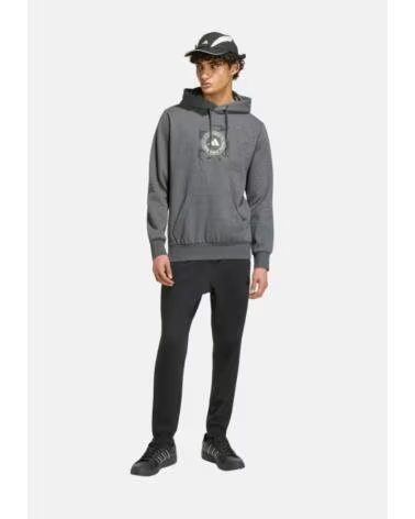 ADIDAS FELPA CON CAPPUCCIO UOMO GRIGIO GRIS