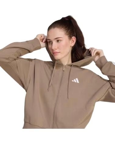 ADIDAS CHAQUETA CON CAPUCHA MUJER BEIGE