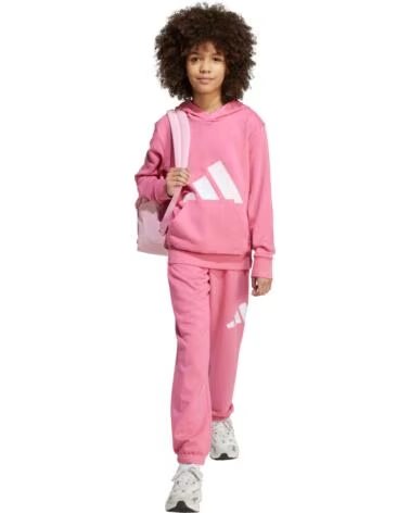 ADIDAS SUDADERA CON CAPUCHA NIÑA ROSA