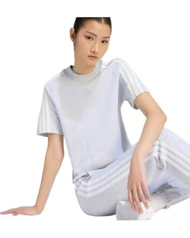 ADIDAS CAMISETA MANGA CORTA MUJER GRIS
