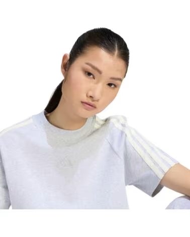 ADIDAS CAMISETA MANGA CORTA MUJER GRIS