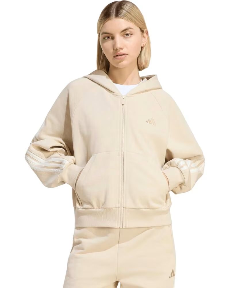 ADIDAS CHAQUETA CON CAPUCHA DE MUJER EN BEIGE