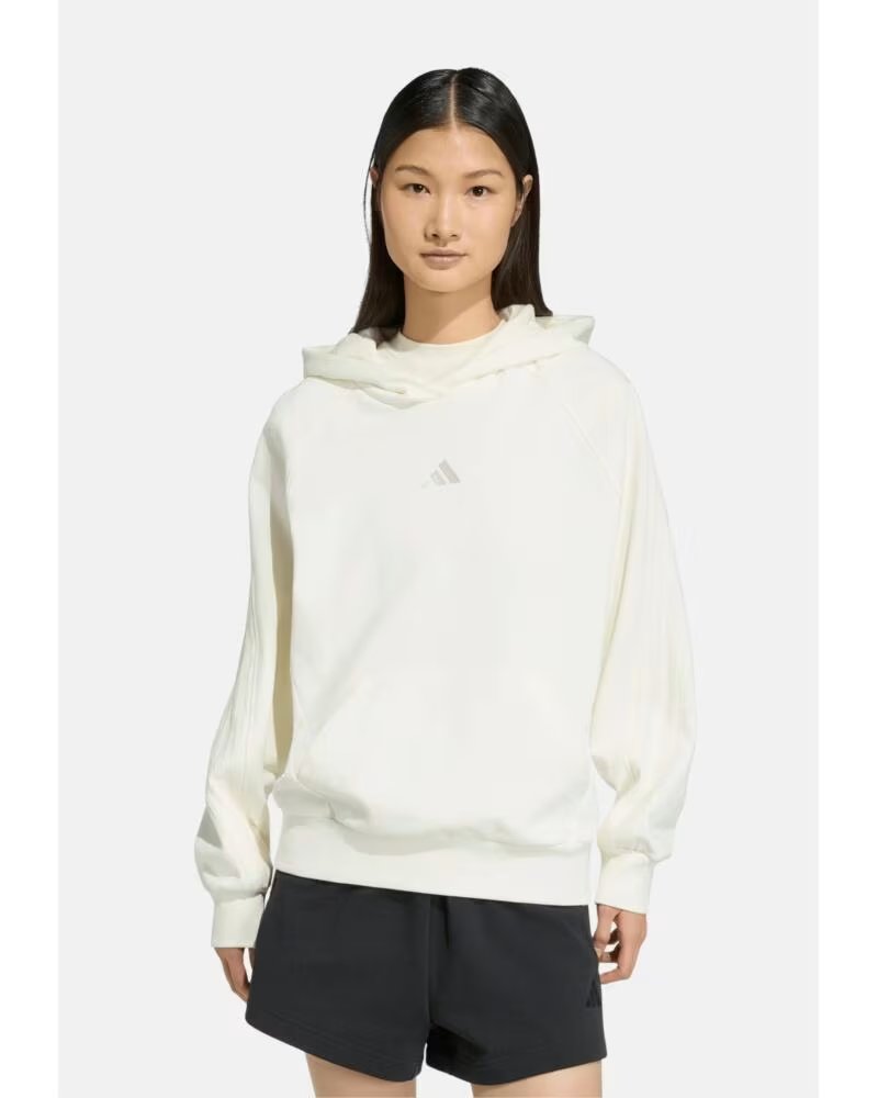 ADIDAS SUDADERA CON CAPUCHA MUJER BLANCO
