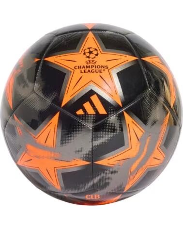BALLON DE FOOTBALL ADIDAS UEFA CHAMPIONS LEAGUE NOIR ET ORANGE NEGRO