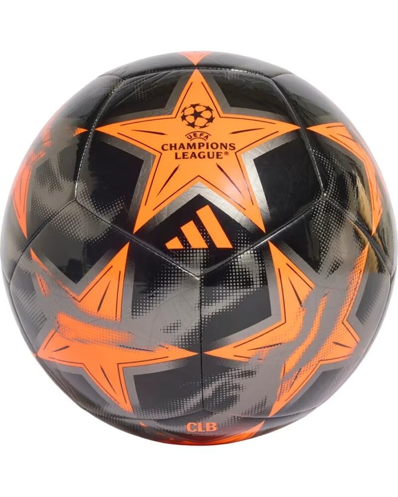 BALLON DE FOOTBALL ADIDAS UEFA CHAMPIONS LEAGUE NOIR ET ORANGE NEGRO