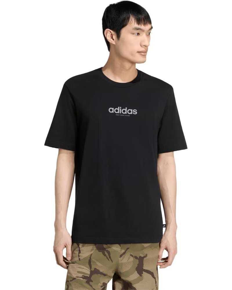 ADIDAS KURZARMSHIRT HERREN SCHWARZ NEGRO