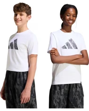 ADIDAS CAMISETA MANGA CORTA NIÑO BLANCO