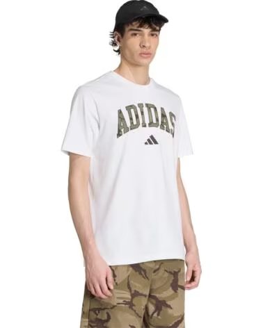 CAMISETA MANGA CORTA ADIDAS ESTAMPADO LOGO BLANCO