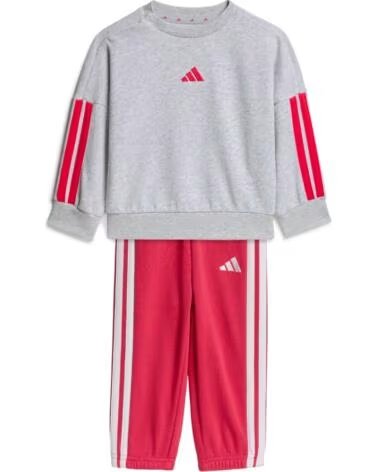 ADIDAS CONJUNTO MENINA CINZENTO E FUCSIA GRIS