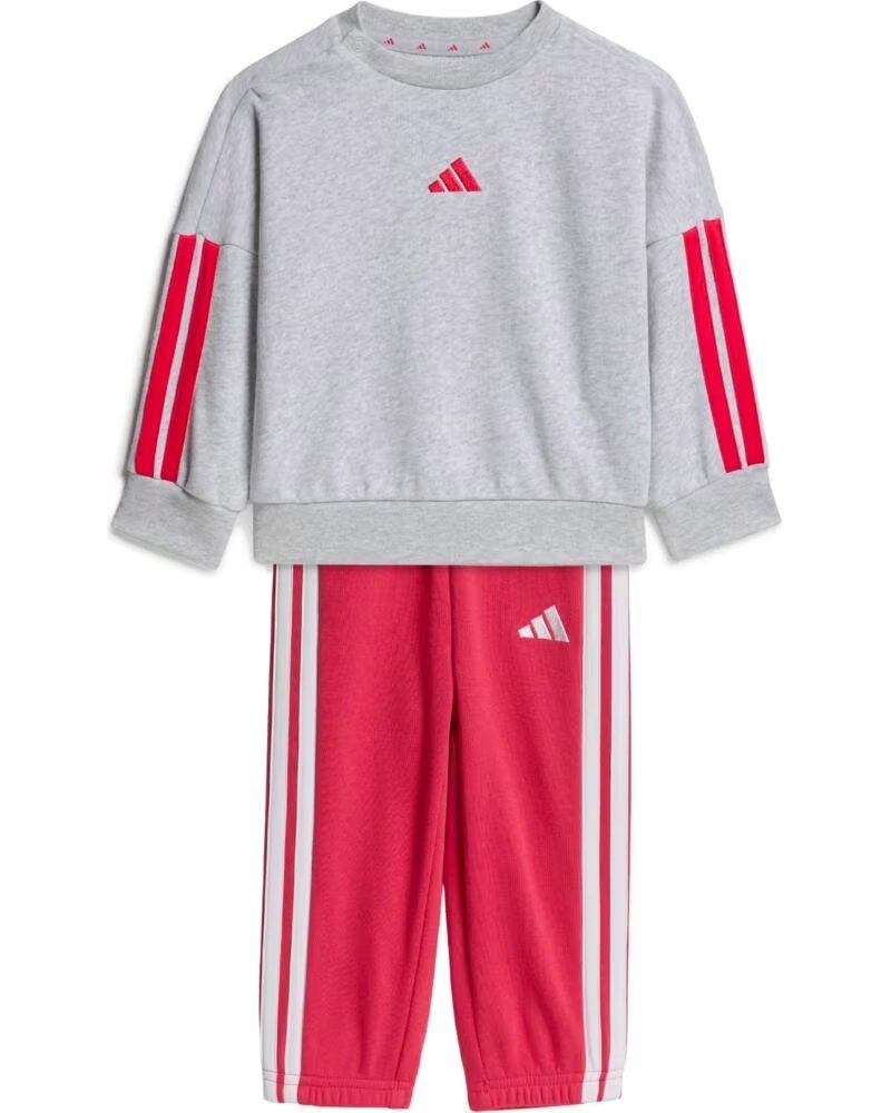 ADIDAS CONJUNTO MENINA CINZENTO E FUCSIA GRIS