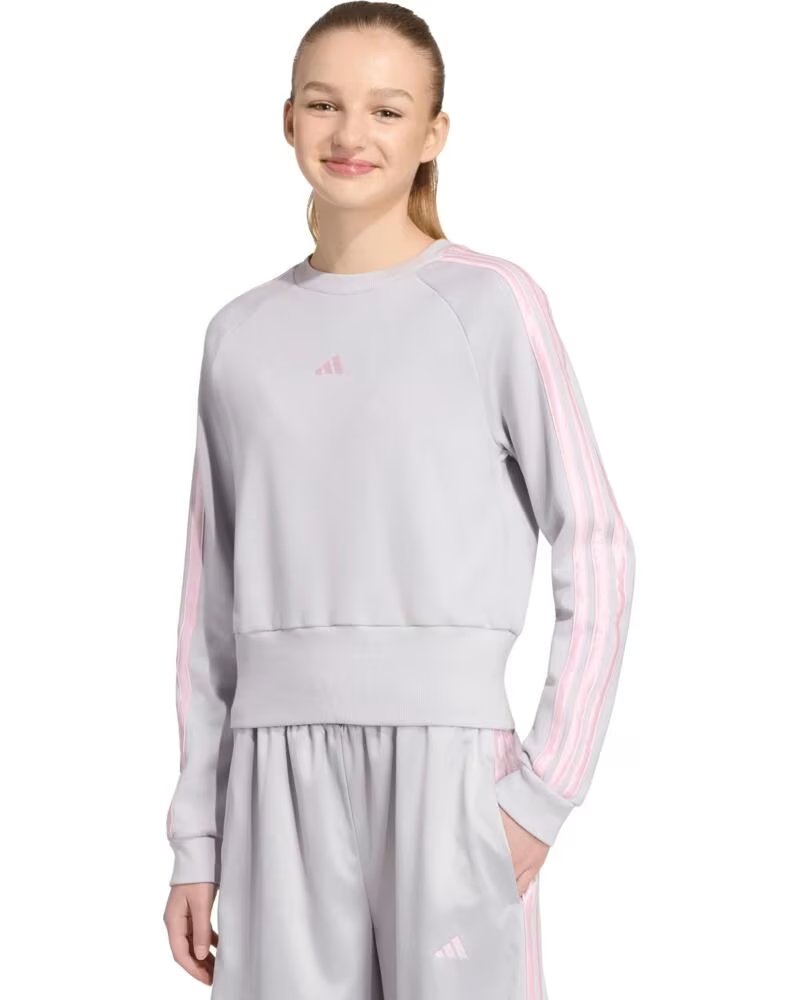 ADIDAS SUDADERA NIÑA GRIS
