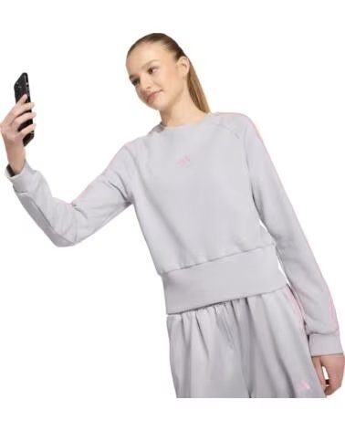 ADIDAS SUDADERA NIÑA GRIS