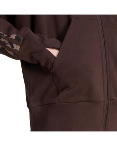 ADIDAS CHAQUETA CON CAPUCHA Y CREMALLERA PARA MUJER MARRóN