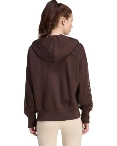 ADIDAS CHAQUETA CON CAPUCHA Y CREMALLERA PARA MUJER MARRóN
