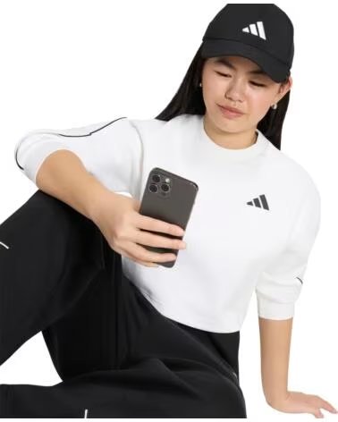 ADIDAS SUDADERA NIÑA BLANCO