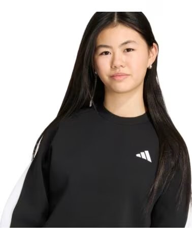 ADIDAS SUDADERA NIÑA NEGRO