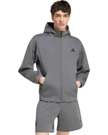 ADIDAS HERREN KAPUZENJACKE GRAU GRIS