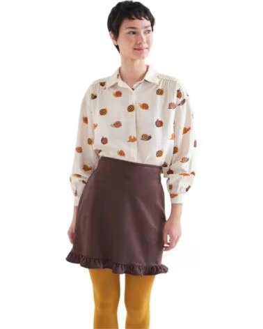 COMPAIA FANTASTICA CHEMISE IMPRIMÉE ESCARGOTS COULEUR CRÈME CREMA ESTAMPADO