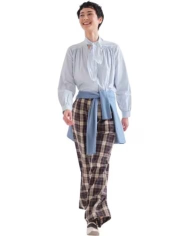 COMPAIA FANTASTICA PANTALONES MUJER CUADROS MARRÓN