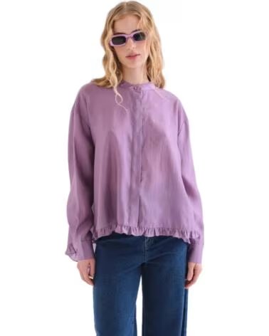COMPAIA FANTASTICA CHEMISIER FEMME LILA AVEC VOLANTS