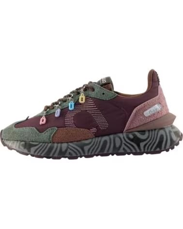 DUUO ZAPATILLAS DE MODA MUJER EN COLOR BURDEOS