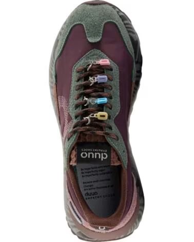 DUUO ZAPATILLAS DE MODA MUJER EN COLOR BURDEOS