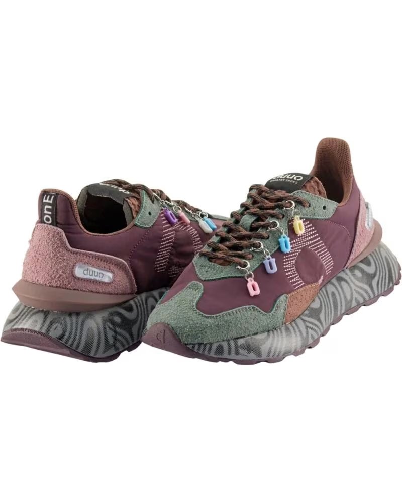 DUUO ZAPATILLAS DE MODA MUJER EN COLOR BURDEOS