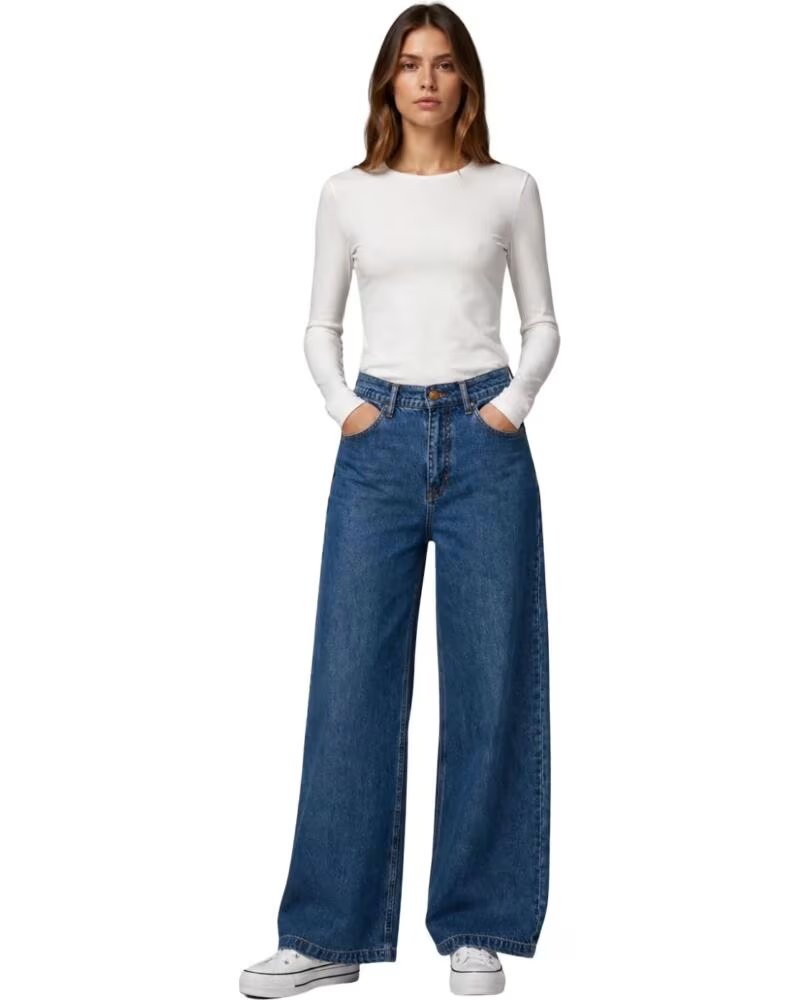 FREQUENT T-SHIRT À MANCHES LONGUES POUR FEMME BLANCO ROTO