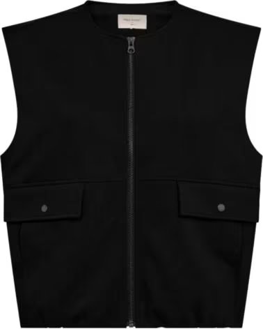 FREQUENT GILET DA DONNA CON CERNIERA E TASCHE NEGRO