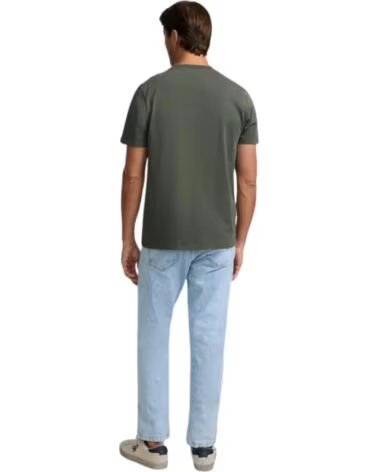 SILBON T-SHIRT MANCHES COURTES HOMME EN COULEUR KHAKI