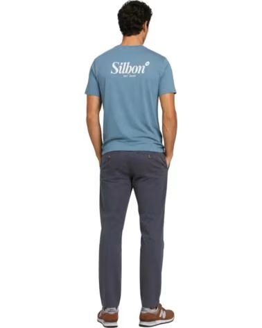 T-SHIRT MANCHES COURTES HOMME SILBON PÉTROLE PETROLEO
