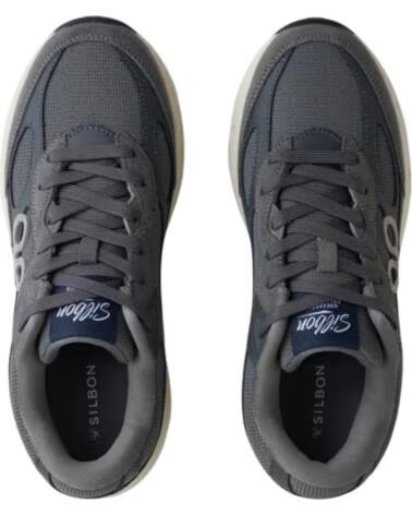 SILBON BASKETS DE MODE HOMME GRIS