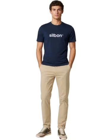T-SHIRT MANGA CURTA HOMEM SILBON AZUL