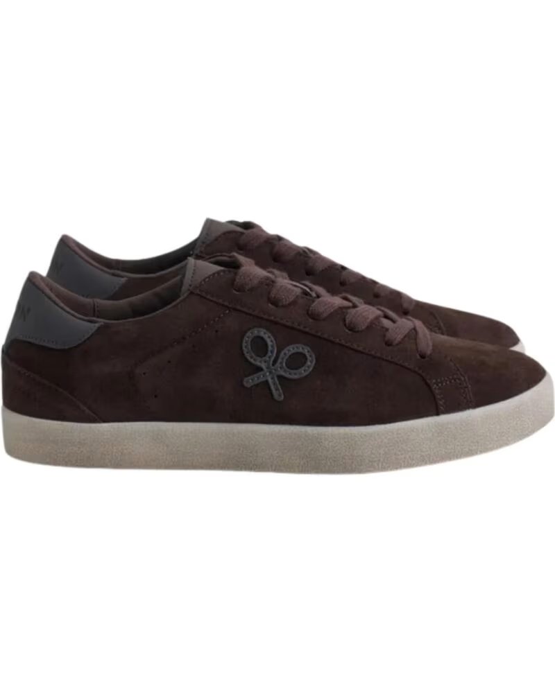 SILBON BASKETS MODE HOMME MARRON