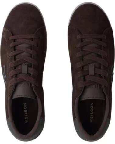 SILBON BASKETS MODE HOMME MARRON