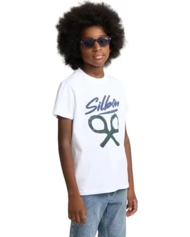 SILBON KURZARM-T-SHIRT FÜR JUNGEN BLANCA