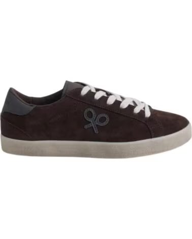SILBON BASKETS MODE HOMME MARRON