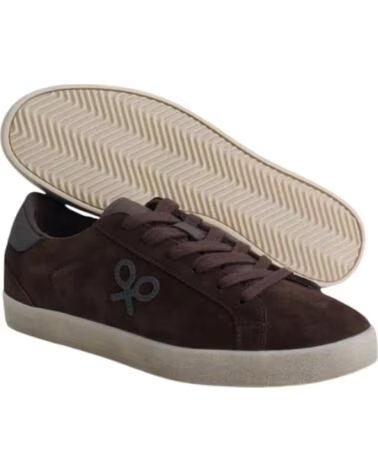 SILBON BASKETS MODE HOMME MARRON