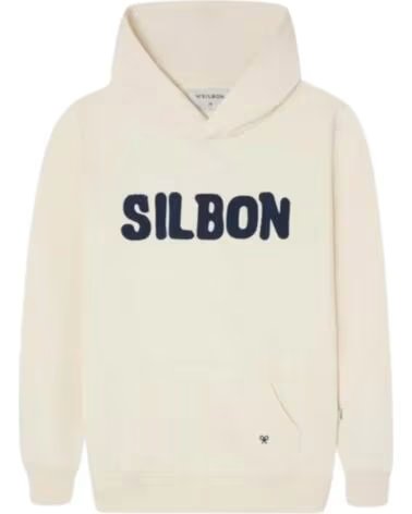 SILBON KAPUZENPULLOVER FÜR JUNGEN IN CREMEFARBEN CREMA