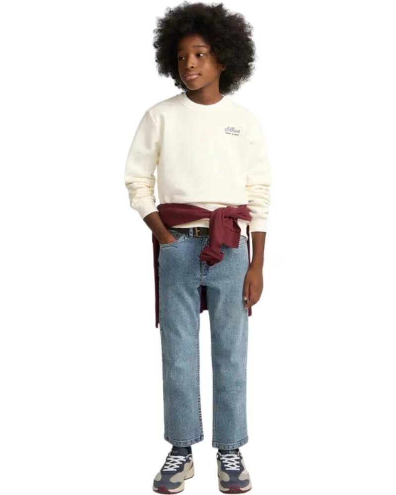SILBON SWEATSHIRT INFANTIL CREME SCHOOL CLUB CREMA