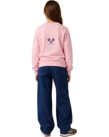 FELPA PER BAMBINI A MANICHE LUNGHE SILBON ROSA