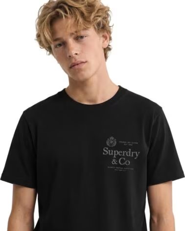 SUPERDRY T-MANICA CORTA TAGLIO RILASSATO 1954 COMPANY BLU MARINO VARIOS COLORES