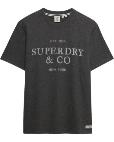 SUPERDRY T-SHIRT MANCHES COURTES HOMME GRIS